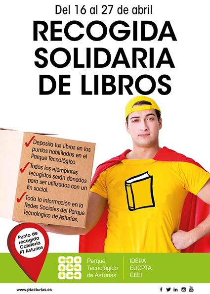 recogida solidaria de libros ptasturias 2018