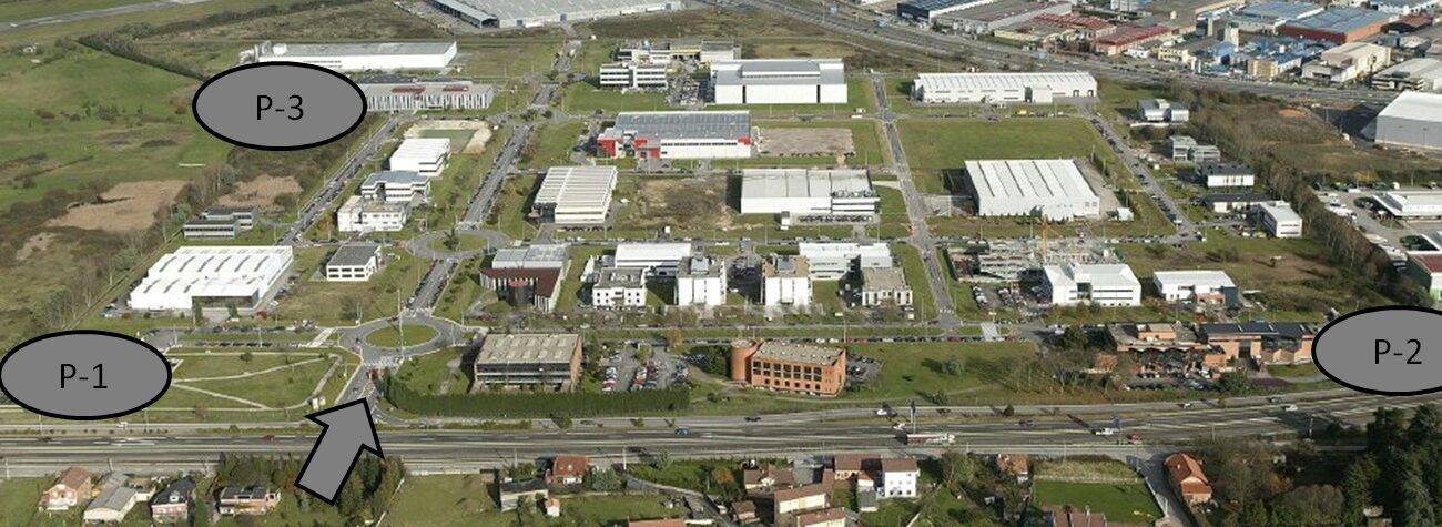 Aparcamientos en el Parque Tecnológico de Asturias