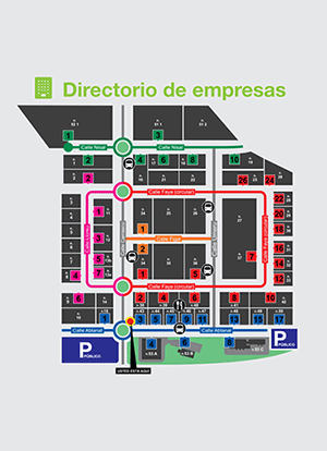 Callejero del Parque Tecnológico de Asturias