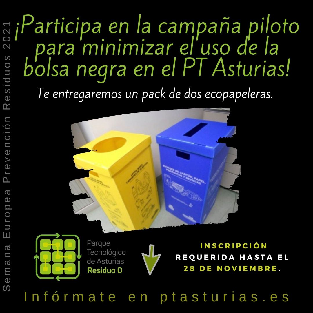 Campaña piloto para minimizar el uso de la bolsa negra en el PT Asturias